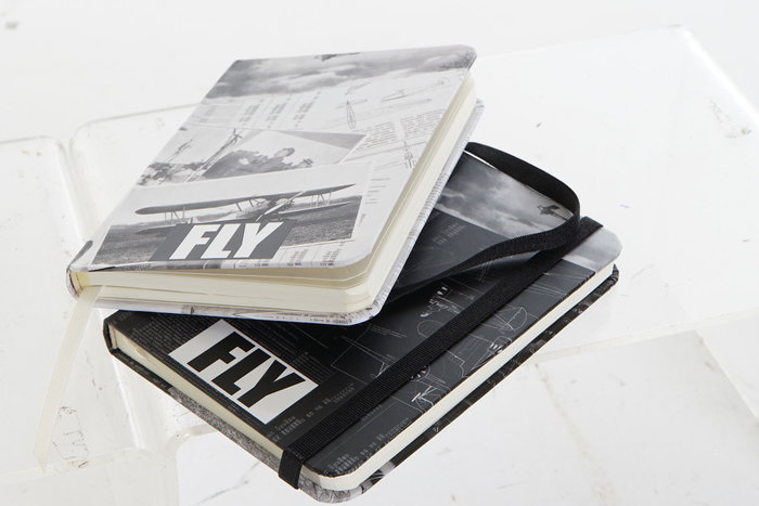 DKD Home Decor Libreta de Aviación Vintage, Pack de 2 unidades surtidas