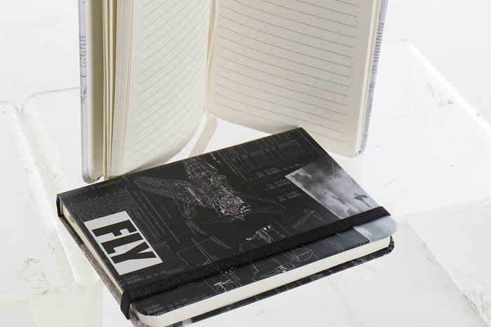 DKD Home Decor Libreta de Aviación Vintage, Pack de 2 unidades surtidas