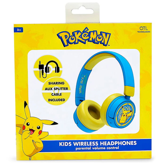 OTL TECHNOLOGIES Auriculares inalámbricos infantiles Pikachu Pokémon