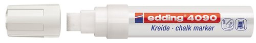 Marcador Tiza Liquida Edding 4090 Biselado Blanco (Set de 5) Marcador Tiza Liquida Edding 4090 Biselado Blanco (Set de 5)