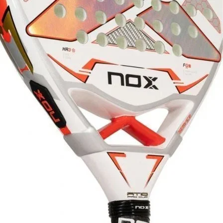 Noxsport Pala de Pádel AT Pro Cup 2024 Blanca y Naranja Noxsport Pala de Pádel AT Pro Cup 2024 Blanca y Naranja