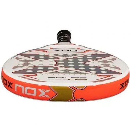 Noxsport Pala de Pádel AT Pro Cup 2024 Blanca y Naranja Noxsport Pala de Pádel AT Pro Cup 2024 Blanca y Naranja