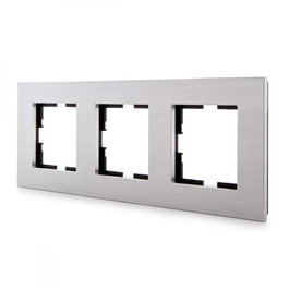 Panasonic Novella Marco 3 Elementos Horizontal-Vertical Plata