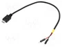 DeLOCK 85407 Cable de alimentación USB Mini-USB B a 2 x pines machos, 20 cm