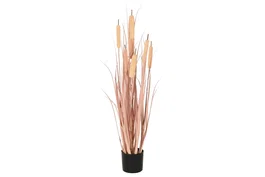 DKD Home Decor Planta de Junco Coral 25x25x90 cm