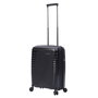 Totto Maleta de Viaje Traveler ET17TRL001-2210-N01S Negra Equipaje de Cabina 20 Pulgadas Expansible con Seguridad TSA y Ruedas 360º
