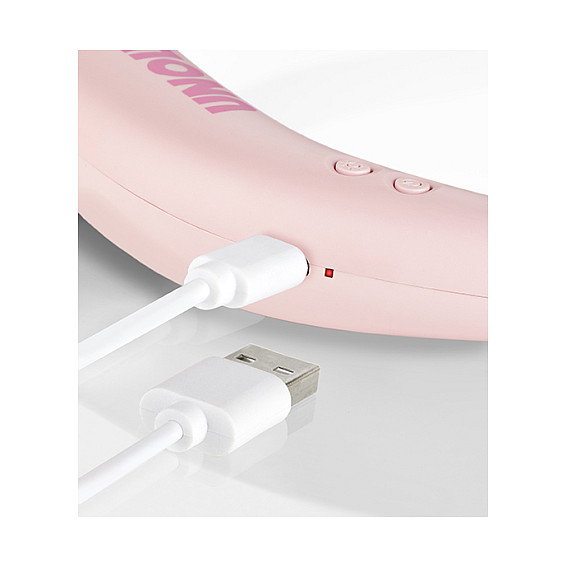UNOLD Ventilador de cuello Breezy rosa 1,2W 3 velocidades