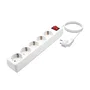 Aisens Regleta 5 Tomas con Interruptor y Cable 1,4m Blanco A154-0651