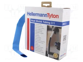 HELLERMANNTYTON Tubo termoretráctil 18mm Azul 4m