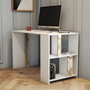 Hanah Home Mesa de Estudio Lima - Blanco Mármol, 120x60x75.4 cm