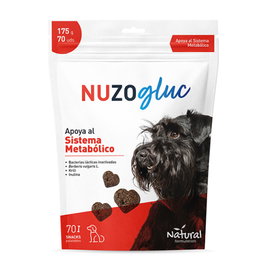 Nuzoa Glucopet Snack Postbiótico para Perros 175g 70 UD