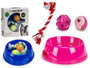 Mascow Set Comedero y 3 Mordedores Surtidos 25.8 x 26 x 8.5 cm (Set de 12)