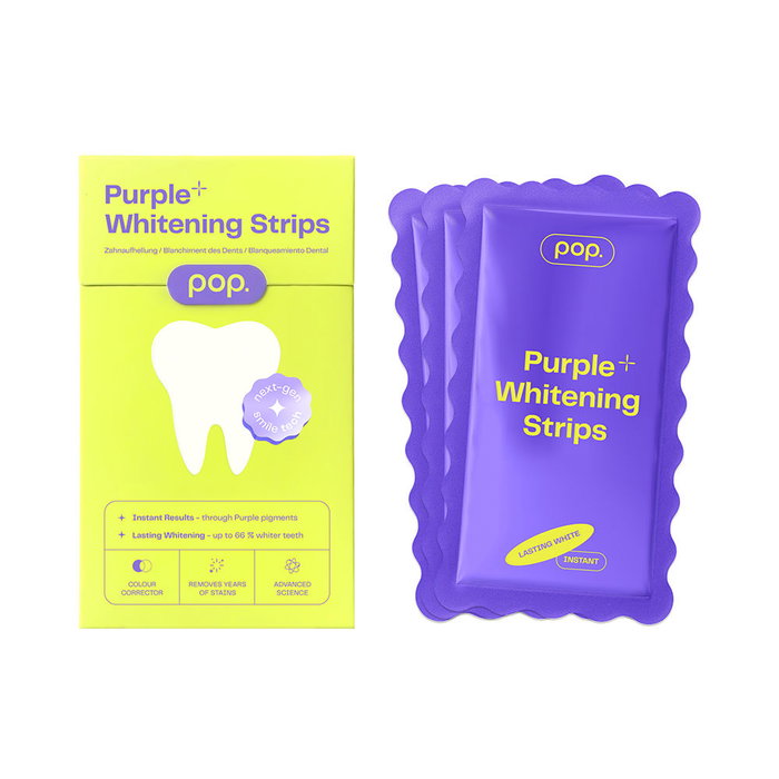 Pop. Pop Purple+ Tiras Blanqueadoras Violetas 7 u