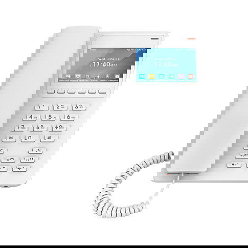 Grandstream GHP630 Teléfono IP Blanco con Pantalla LCD de 3.5 Pulgadas y Conexión por Cable