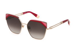 Furla SFU690V58594Y Gafas de Sol con Detalles Dorados y Cristal Marrón