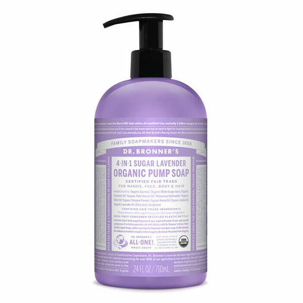 Dr Bronner's Jabón de Azúcar Lavanda 710 ml Dr Bronner's Jabón de Azúcar Lavanda 710 ml