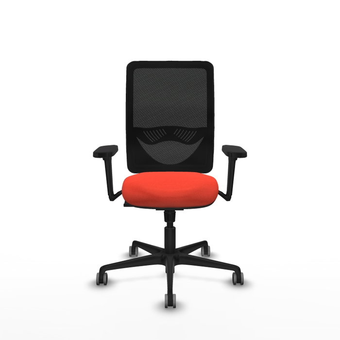 PIQUERAS Y CRESPO Silla de oficina Zulema con mecanismo Sincro, Naranja oscuro y Negro PIQUERAS Y CRESPO Silla de oficina Zulema con mecanismo Sincro, Naranja oscuro y Negro