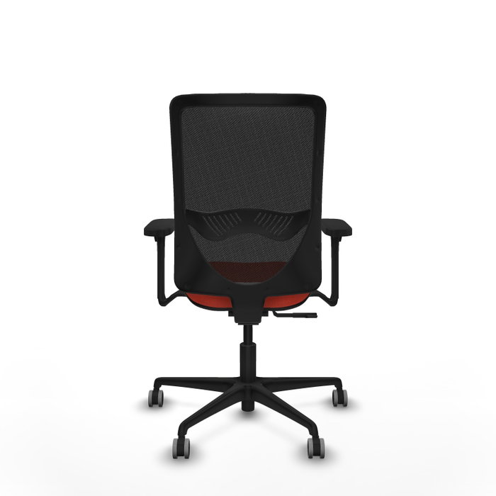 PIQUERAS Y CRESPO Silla de oficina Zulema con mecanismo Sincro, Naranja oscuro y Negro PIQUERAS Y CRESPO Silla de oficina Zulema con mecanismo Sincro, Naranja oscuro y Negro