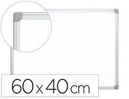 Q-connect Pizarra Blanca Melamina Marco Aluminio 60x45 cm