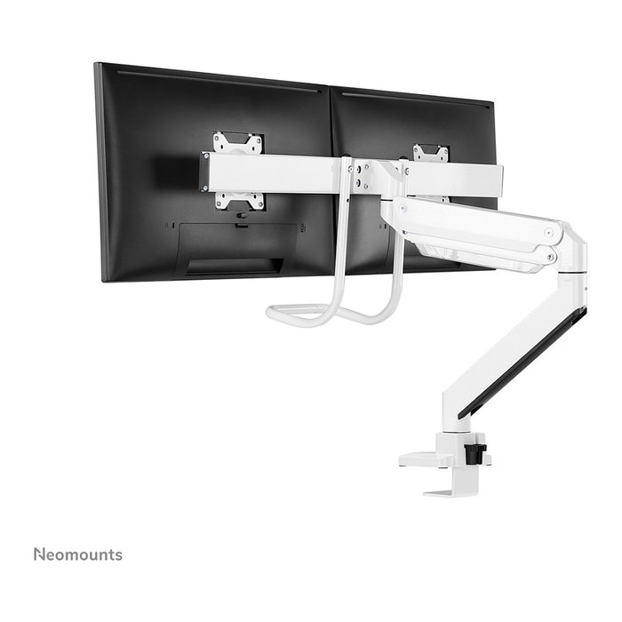 Neomounts NM-D775DXWHITE Brazo de Monitor de Escritorio Doble con Muelle de Gas, para Pantallas de 25.4 a 81.3 cm (10" a 32"), Soporte 100x100 mm, Carga 8 kg, Color Blanco Neomounts NM-D775DXWHITE Brazo de Monitor de Escritorio Doble con Muelle de Gas, para Pantallas de 25.4 a 81.3 cm (10" a 32"), Soporte 100x100 mm, Carga 8 kg, Color Blanco