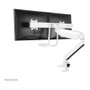 Neomounts NM-D775DXWHITE Brazo de Monitor de Escritorio Doble con Muelle de Gas, para Pantallas de 25.4 a 81.3 cm (10" a 32"), Soporte 100x100 mm, Carga 8 kg, Color Blanco