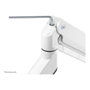 Neomounts NM-D775DXWHITE Brazo de Monitor de Escritorio Doble con Muelle de Gas, para Pantallas de 25.4 a 81.3 cm (10" a 32"), Soporte 100x100 mm, Carga 8 kg, Color Blanco
