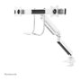 Neomounts NM-D775DXWHITE Brazo de Monitor de Escritorio Doble con Muelle de Gas, para Pantallas de 25.4 a 81.3 cm (10" a 32"), Soporte 100x100 mm, Carga 8 kg, Color Blanco