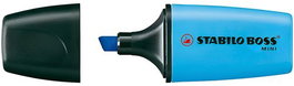 Marcador Fluor Stabilo Boss Mini 07 Azul (Set de 10)