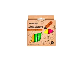 Artline EK-690 Eco Green Rotuladores Fluorescentes Punta Biselada Colores Surtidos