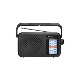 SUNSTECH RPS760BK Radio Portátil Analógica AM/FM Negra