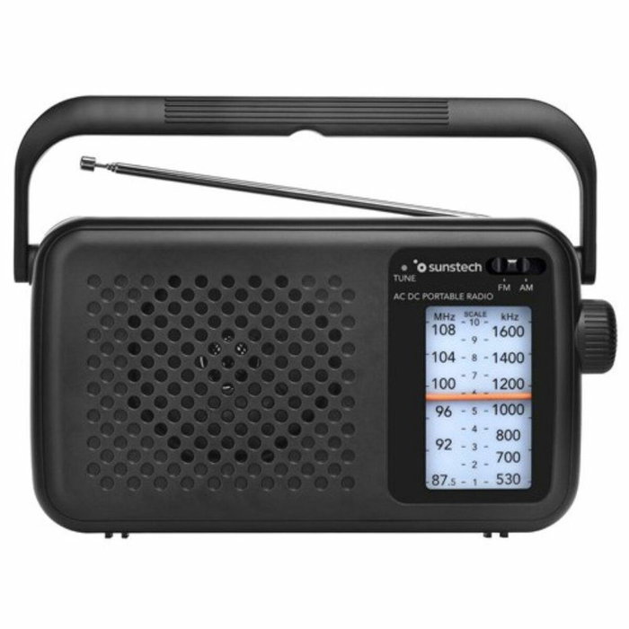 Sunstech Radio Portátil Analógica AM/FM RPS760BK Negra