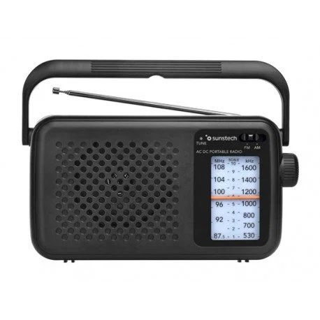 Sunstech Radio Portátil Analógica AM/FM RPS760BK Negra
