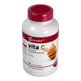 PLANNATUR Vita C 100 Comp. Comprimidos Masticables Vitamina C 500mg con Bioflavonoides
