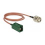 DeLOCK Cable coaxial 89681 FAKRA E a BNC 50 Ohm RG-316 0,5 m