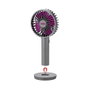 Unold Breezy II Ventilador de Mano Recargable 4W 5 Velocidades 10cm Gris Púrpura