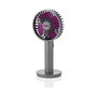 Unold Breezy II Ventilador de Mano Recargable 4W 5 Velocidades 10cm Gris Púrpura