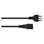 Kabelmeister Cable de alimentación Italia Tipo I a C13, 1,8 m, negro