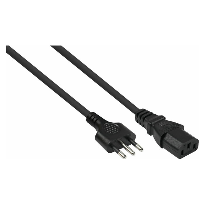 Kabelmeister Cable de alimentación Italia Tipo I a C13, 1,8 m, negro Kabelmeister Cable de alimentación Italia Tipo I a C13, 1,8 m, negro
