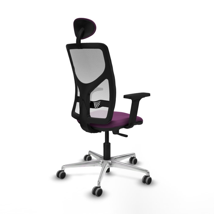 PIQUERAS Y CRESPO Silla de oficina Motilla con mecanismo Sincro, Morado y Blanco PIQUERAS Y CRESPO Silla de oficina Motilla con mecanismo Sincro, Morado y Blanco