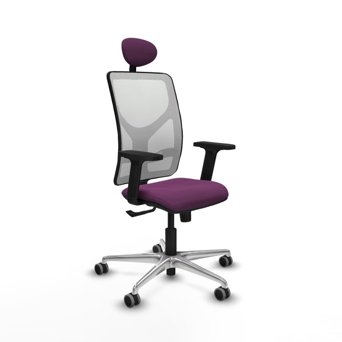 PIQUERAS Y CRESPO Silla de oficina Motilla con mecanismo Sincro, Morado y Blanco PIQUERAS Y CRESPO Silla de oficina Motilla con mecanismo Sincro, Morado y Blanco