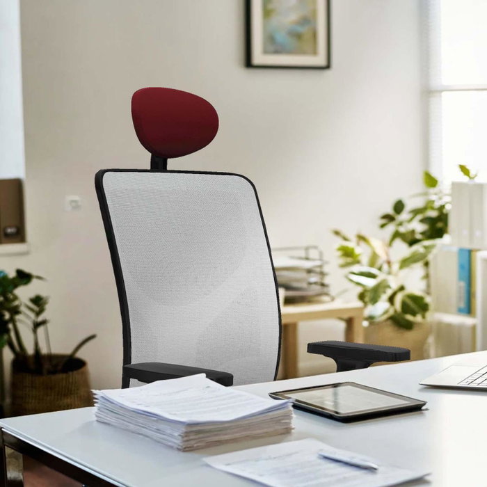 PIQUERAS Y CRESPO Silla de oficina Motilla con mecanismo Sincro, Morado y Blanco PIQUERAS Y CRESPO Silla de oficina Motilla con mecanismo Sincro, Morado y Blanco