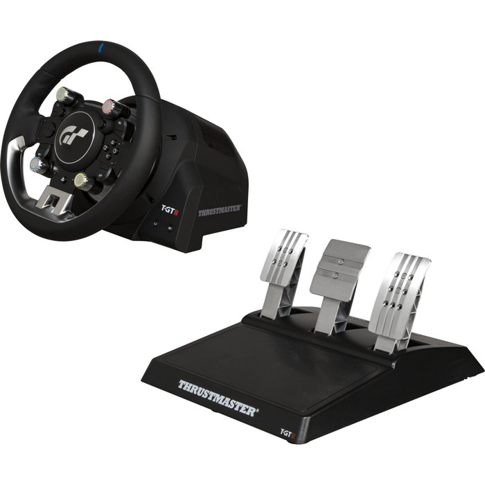 Thrustmaster T-GT II Volante con 3 Pedales para PS5, PS4 y PC