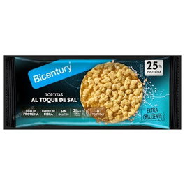 BICENTURY RTS Protein Toque Sal Tortitas Sin Gluten - 8 Unidades