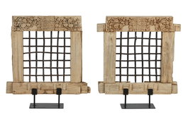 DKD Home Decor Decoración Teca 65x18x75 Vertical Pieza Unica