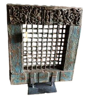 DKD Home Decor Decoración Teca 65x18x75 Vertical Pieza Unica