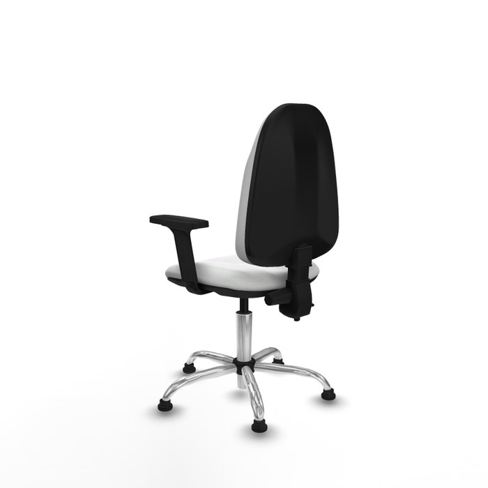 PIQUERAS Y CRESPO Silla de oficina Algarra Blanca con Brazos 2D PIQUERAS Y CRESPO Silla de oficina Algarra Blanca con Brazos 2D
