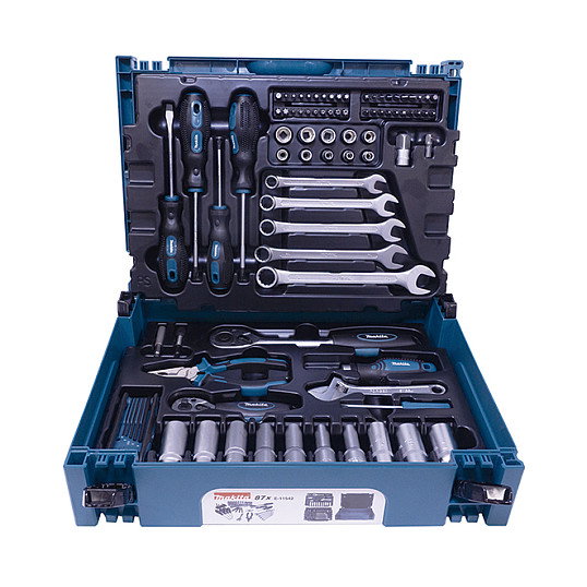Makita E-11542 Set de Herramientas de Mecánica de 87 Piezas en MAKPAC Tamaño 1 Makita E-11542 Set de Herramientas de Mecánica de 87 Piezas en MAKPAC Tamaño 1