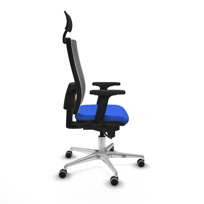 PIQUERAS Y CRESPO Silla de oficina Horna Azul y Gris con Mecanismo Sincro PIQUERAS Y CRESPO Silla de oficina Horna Azul y Gris con Mecanismo Sincro