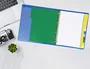Liderpapel Separadores Plástico para Archivo Cuarto Juego de 5 Separadores Multitaladro Colores Opacos