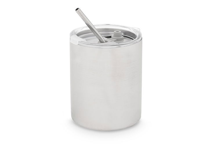 Kinvara Vaso Pajita Tapa Acero Inoxidable 380 ml 9.3x14x8.7 cm (Set de 12)